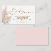 Pampas Grass rosa Bokar för för Baby-inhägnadskort