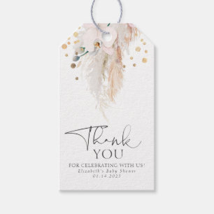 Pampas Grass Rosa Orchids Exotic Tack Presentetikett