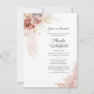 Pampas Grass Studenten 2025 Party Inbjudningar