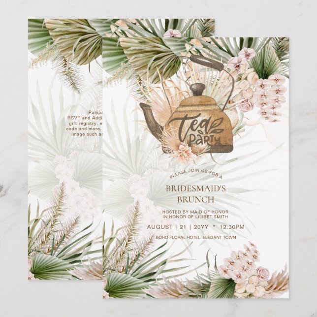 Pampas Grass TEA PARTY Möhippa Lunch (Fram/baksida)