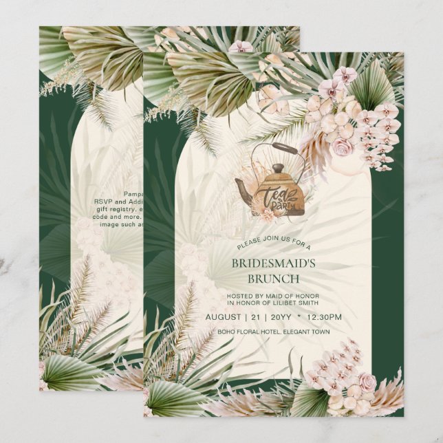 Pampas Grass TEA PARTY Möhippa Lunch (Fram/baksida)