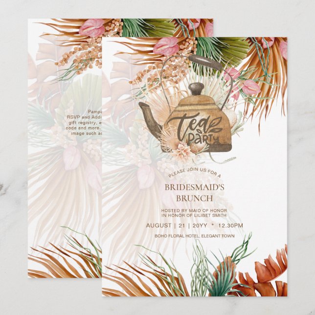 Pampas Grass TEA PARTY Möhippa Lunch (Fram/baksida)