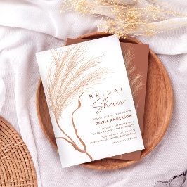 Pampas Grass Terracotta Möhippa Inbjudningar