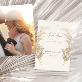 Pampas Grass Thank You Card Inbjudningar