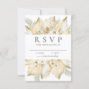 Pampas Grass Torkad Desert Flowers Boho Enkel OSA Kort