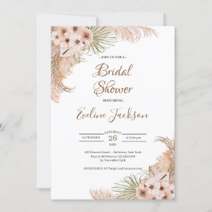 Pampas Grass Torkad Handflatan Dusty Ro Orchid Inbjudningar