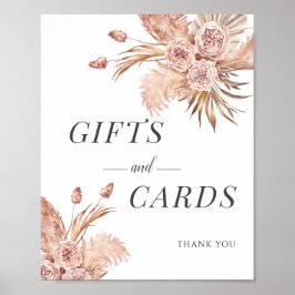 Pampas Grass Watercolor Blommigt Cards Gifts Bröll Poster