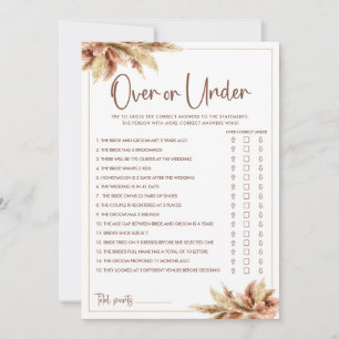 Pampas Grupp över och under Möhippa Spelkort Inbjudningar