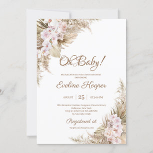 Pampas grus Torkade Handflatan  Ro Orchid Oj Baby  Inbjudningar