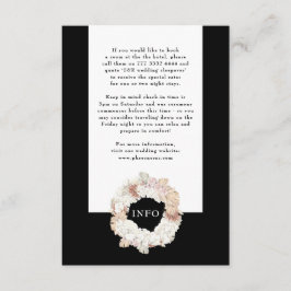 Pampas Krans Onyx Svart Premium Elegant Monogram Tilläggskort