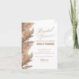 Pampas minimalistiska möhippa inbjudan