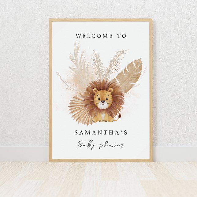 Pampas söta Lejona babydusch Poster (Skapare uppladdad)