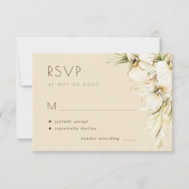 Pampasgräs av tropiska blommigtar elegant bröllop OSA kort