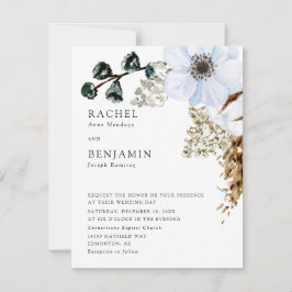 Pampasgräs Elegant Boho Bröllopsblomma  Inbjudningar