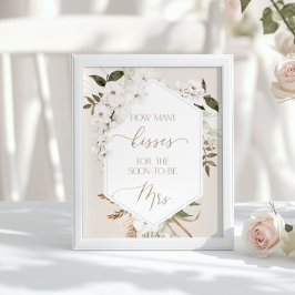 Pampasgräs Gissa hur många kyssar Poster