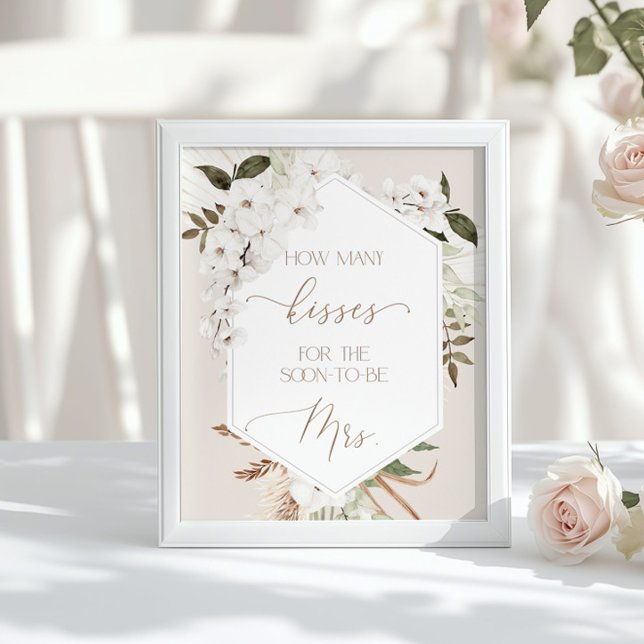 Pampasgräs Gissa hur många kyssar Poster (Skapare uppladdad)