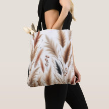 Pampasgräs Modern Boho Blommig för Höst & Hösten 