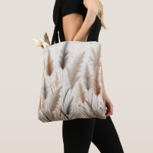 Pampasgräs Modern Boho Blommig för Höst & Hösten 