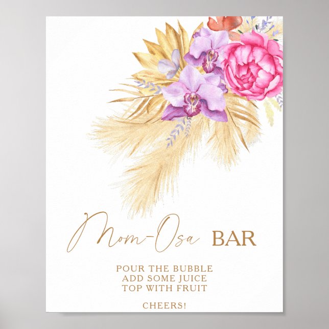 Pampasgräs - Mom-Osa bar Affisch (Framsidan)
