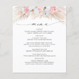 Pampasgräs Rosa Blommor Tropisk Meny