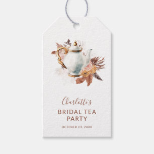 Pampasgräs Terrakotta Modern Bröllops Te Party Presentetikett