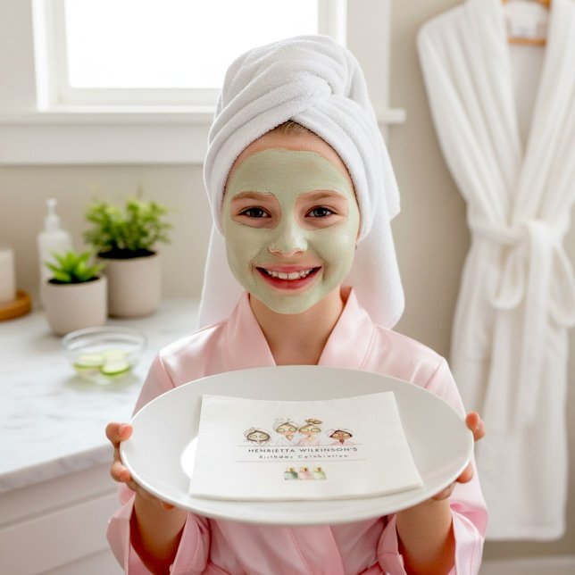 Pampasparty Födelsedagsfirande Servetter (Skapare uppladdad)