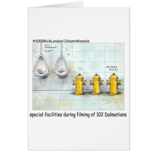 Pamperade Hund Bathrooms-stift Hälsningskort (Framsidan)