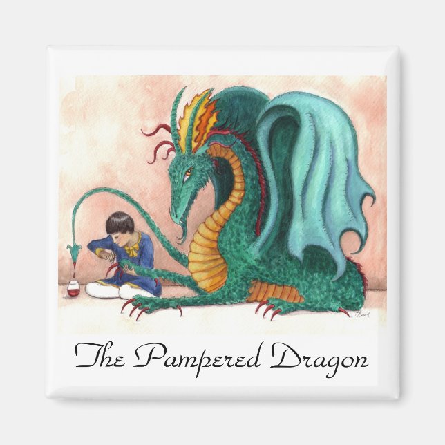 Pampered Dragon Magnet (Framsidan)