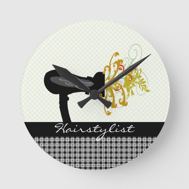 Pampering Salon Attractive Hairstylist Gifts Fyrkantig Klocka (Framsida)