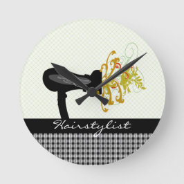 Pampering Salon Attractive Hairstylist Gifts Fyrkantig Klocka