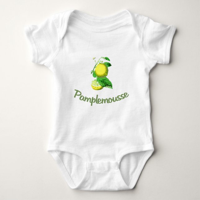 Pamplemousse fransk för grapefrukt t shirt (Framsida)