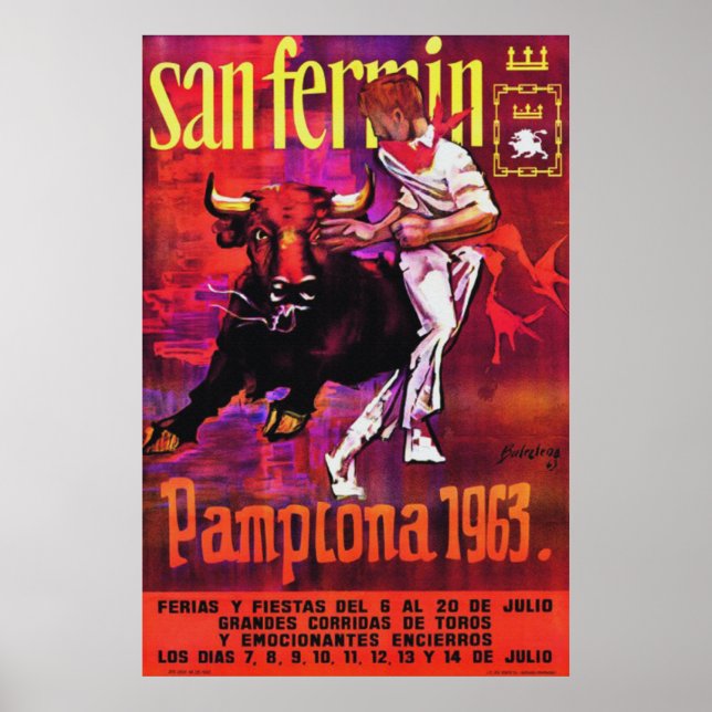 Pamplona 1963 poster (Framsidan)