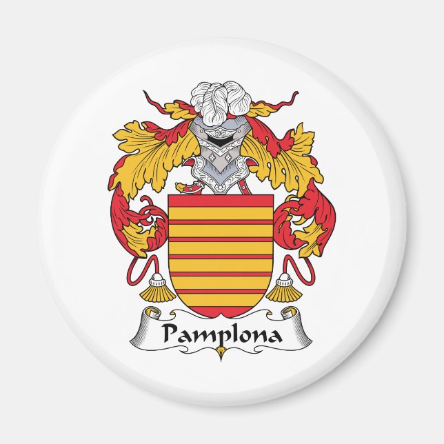 Pamplona Family Crest Magnet (Framsidan)