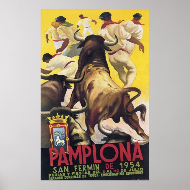 Pamplona San Fermin Poster (Framsidan)