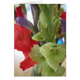 pams gladiolas hälsningskort