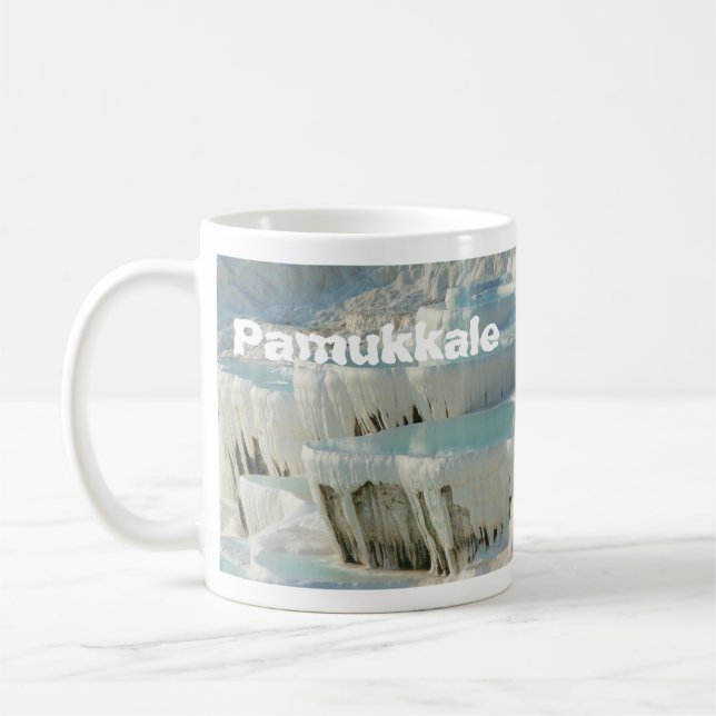 Pamukale Limestone Cascades Mugg (Vänster)