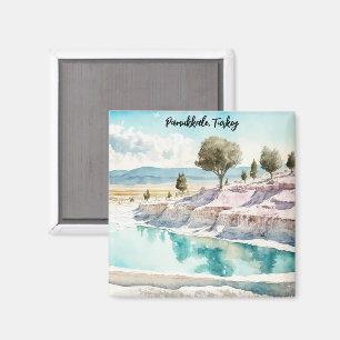 Pamukale Turkey Travel Mineral Thermal Magnet