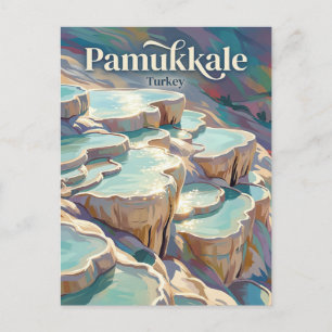 Pamukkale Bomullsslottet Turkiet Vykort