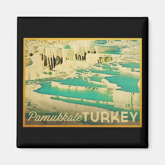 Pamukkale Turkiet Magnet (Framsidan)