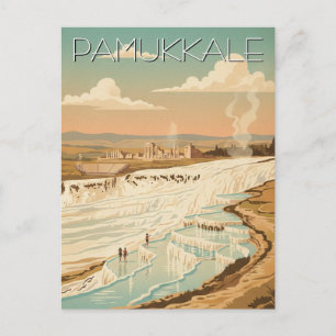 Pamukkale Turkiet Resebrevkortsbild Vykort