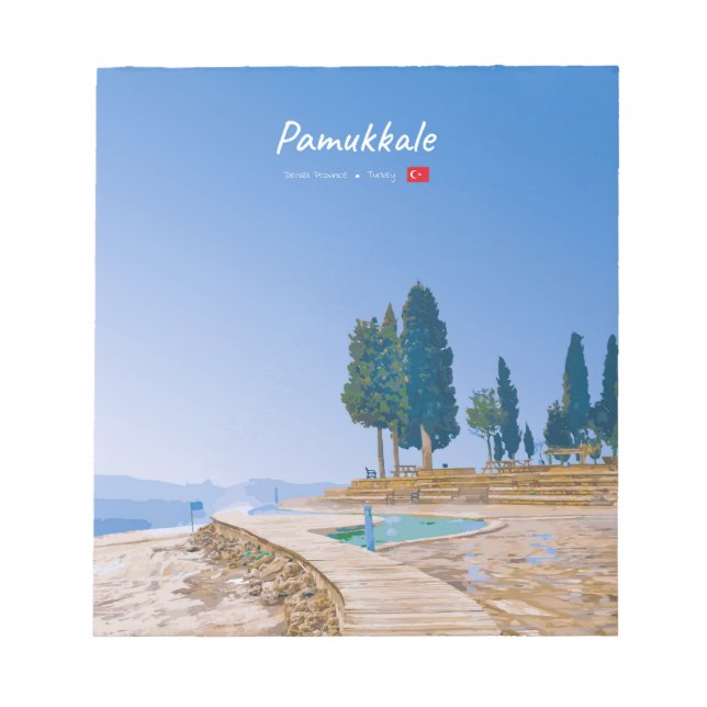 Pamukkale, Turkiet - Termiska pooler Anteckningsblock (Framsida)