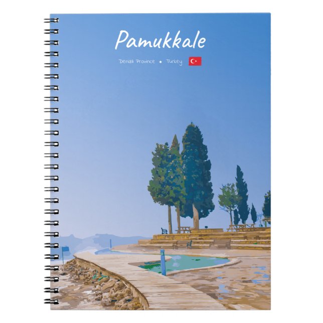 Pamukkale, Turkiet - Termiska pooler Anteckningsbok (Framsidan)