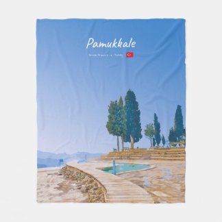 Pamukkale, Turkiet - Termiska pooler Fleecefilt