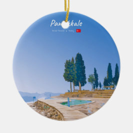 Pamukkale, Turkiet - Termiska pooler Julgransprydnad Keramik