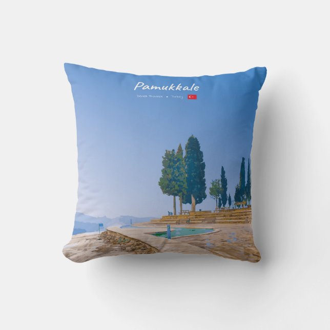 Pamukkale, Turkiet - Termiska pooler Kudde (Framsida)