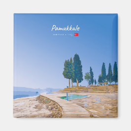 Pamukkale, Turkiet - Termiska pooler Magnet