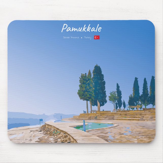 Pamukkale, Turkiet - Termiska pooler Musmatta (Framsidan)