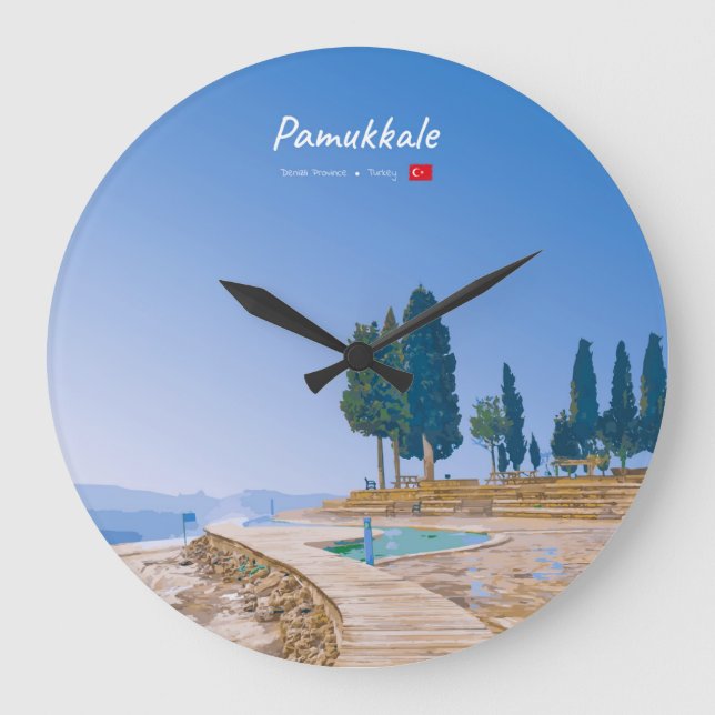 Pamukkale, Turkiet - Termiska pooler Stor Klocka (Framsida)