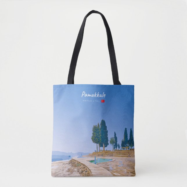 Pamukkale, Turkiet - Termiska pooler Tygkasse (Framsida)