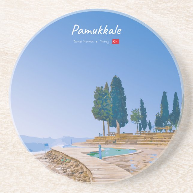 Pamukkale, Turkiet - Termiska pooler Underlägg (Framsidan)